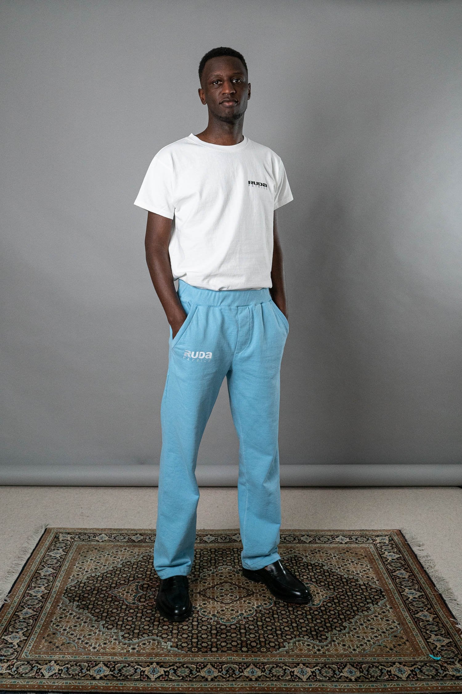 Fast Logo Pant - Dusty Blue