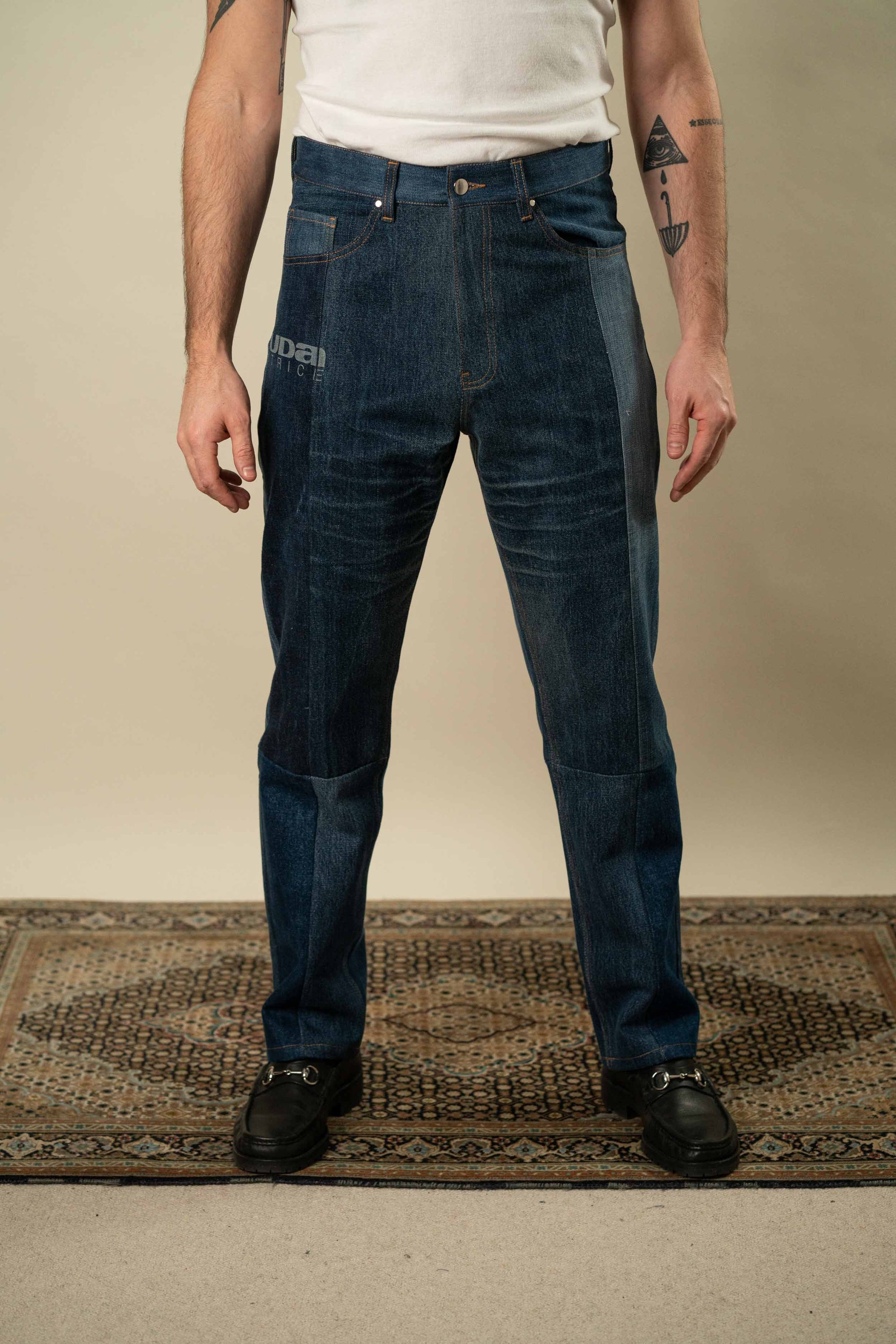 Upcycled Denim Jeans L #30