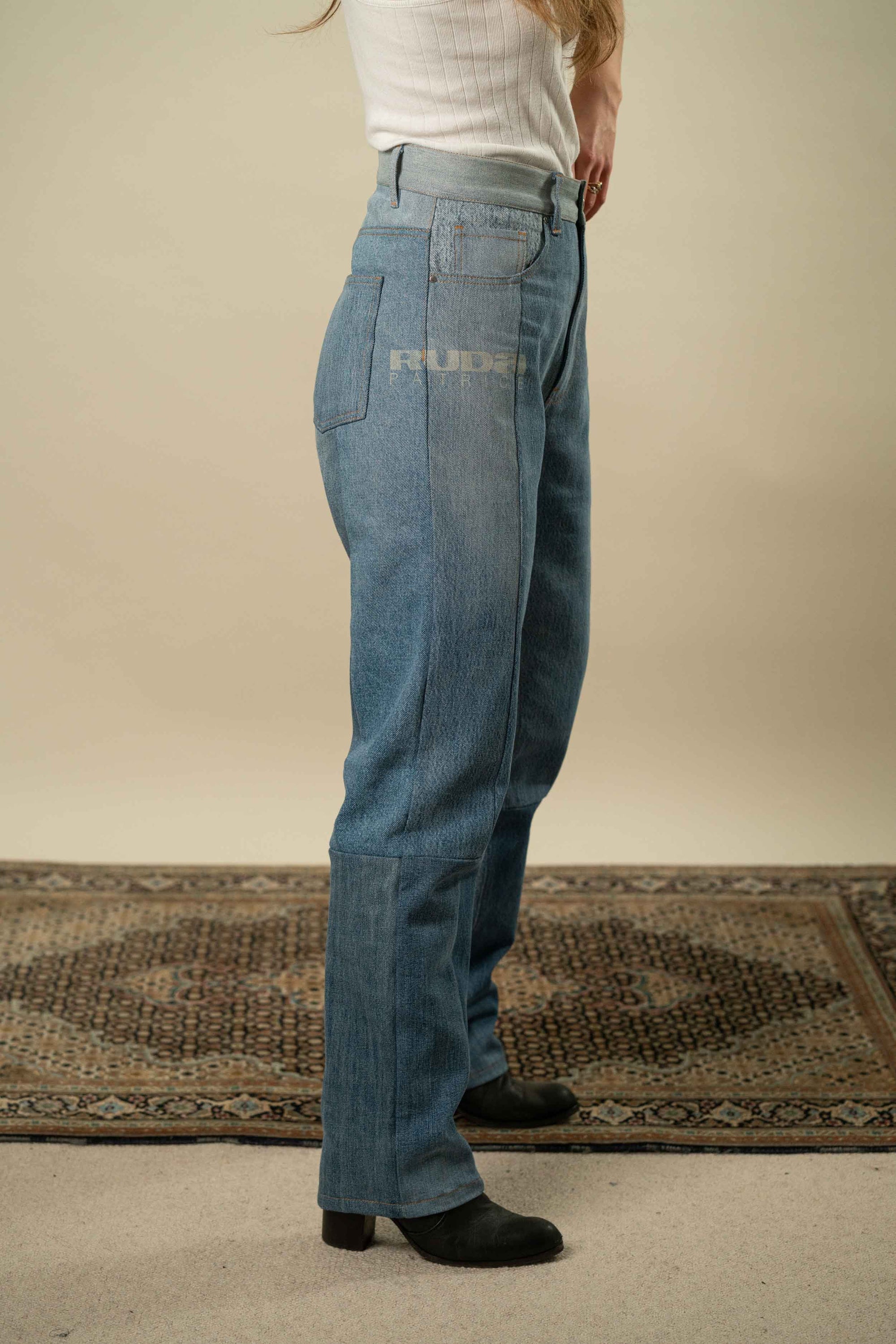 Upcycled Denim Jeans M #21