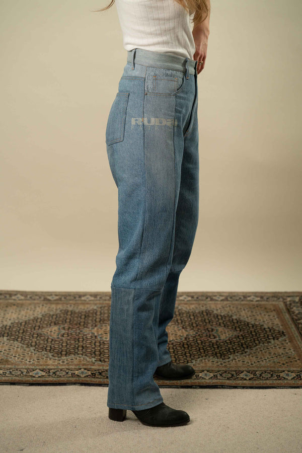 Upcycled Denim Jeans M #21