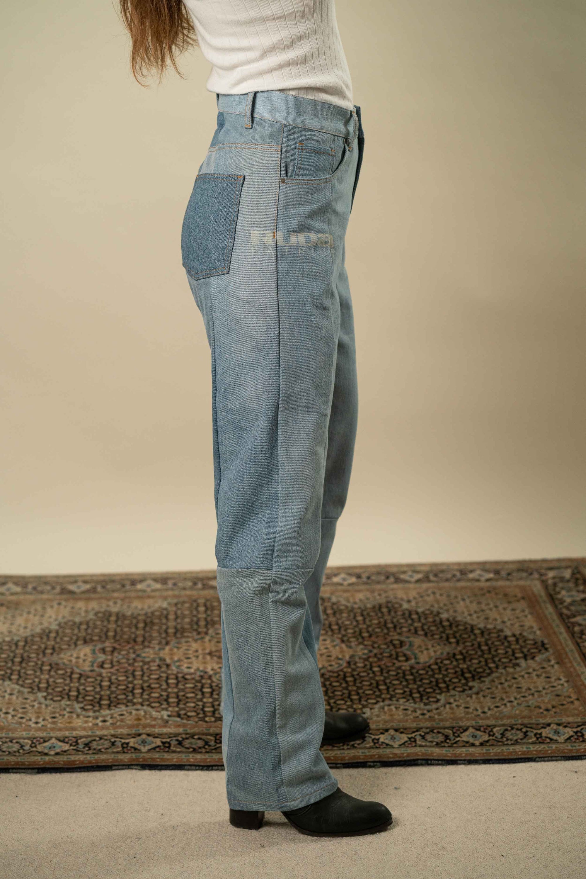 Upcycled Denim Jeans M #24