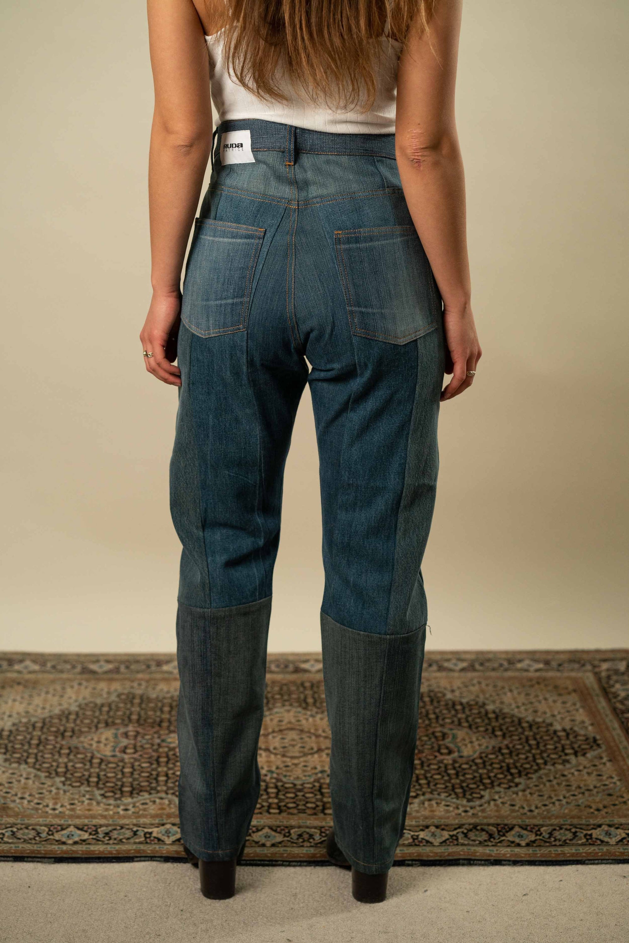 Upcycled Denim Jeans M #28