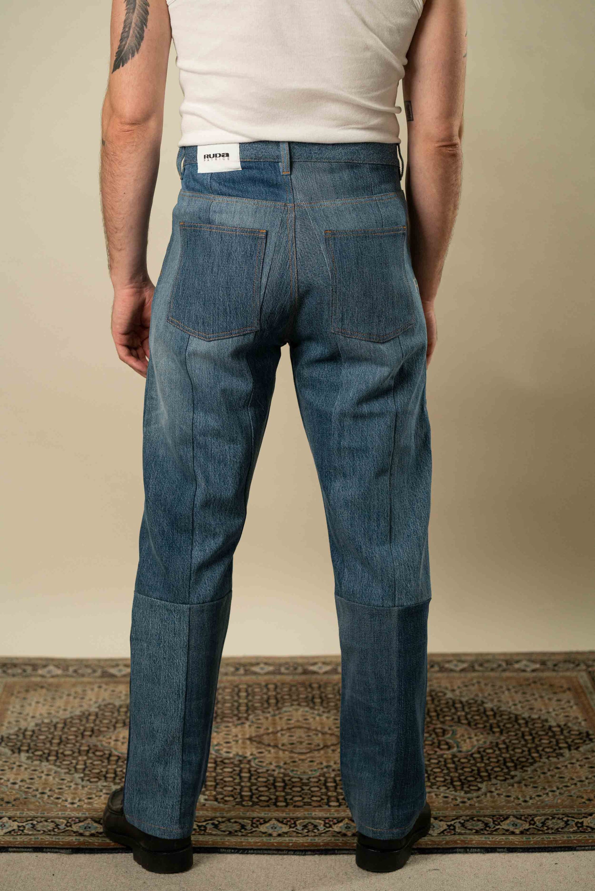 Upcycled Denim Jeans XL #44