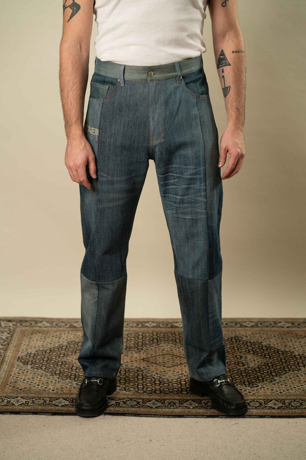 Upcycled Denim Jeans XL #46