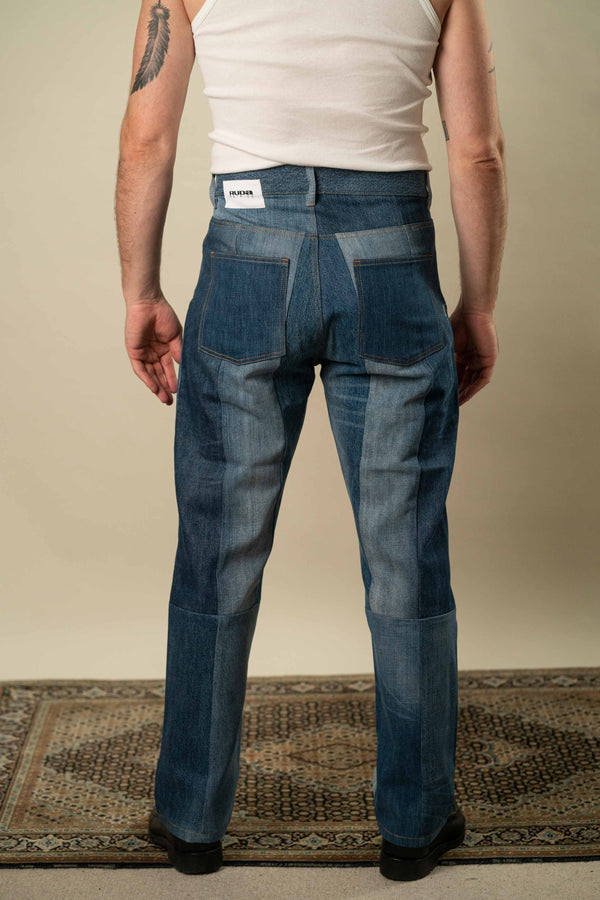 Upcycled Denim Jeans XL #48