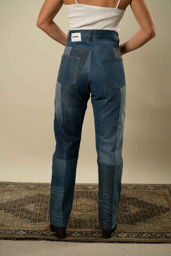 Upcycled Denim Jeans S #11