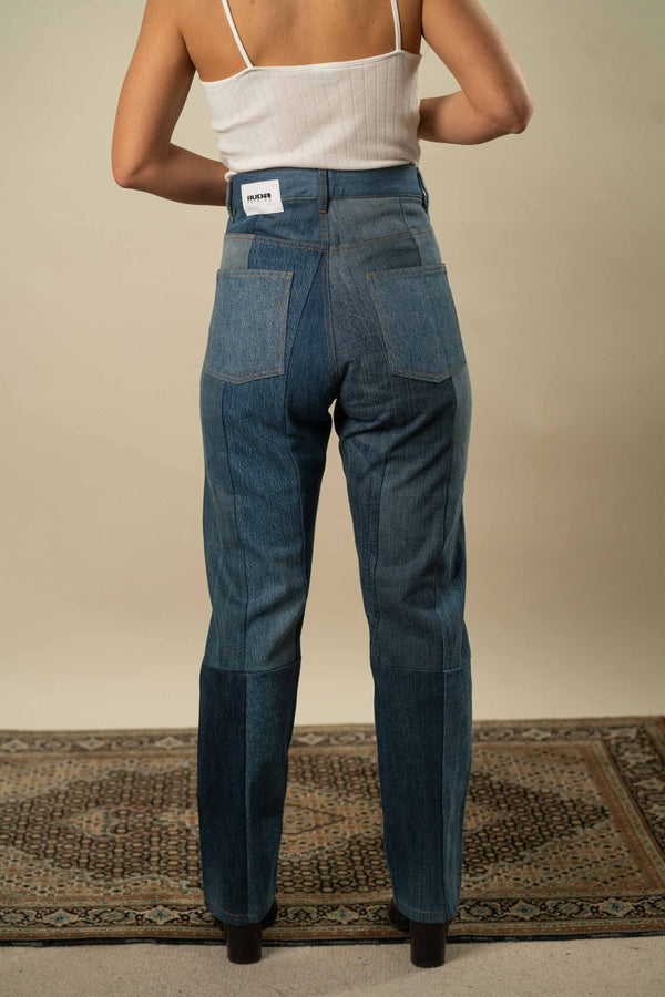 Upcycled Denim Jeans S #13