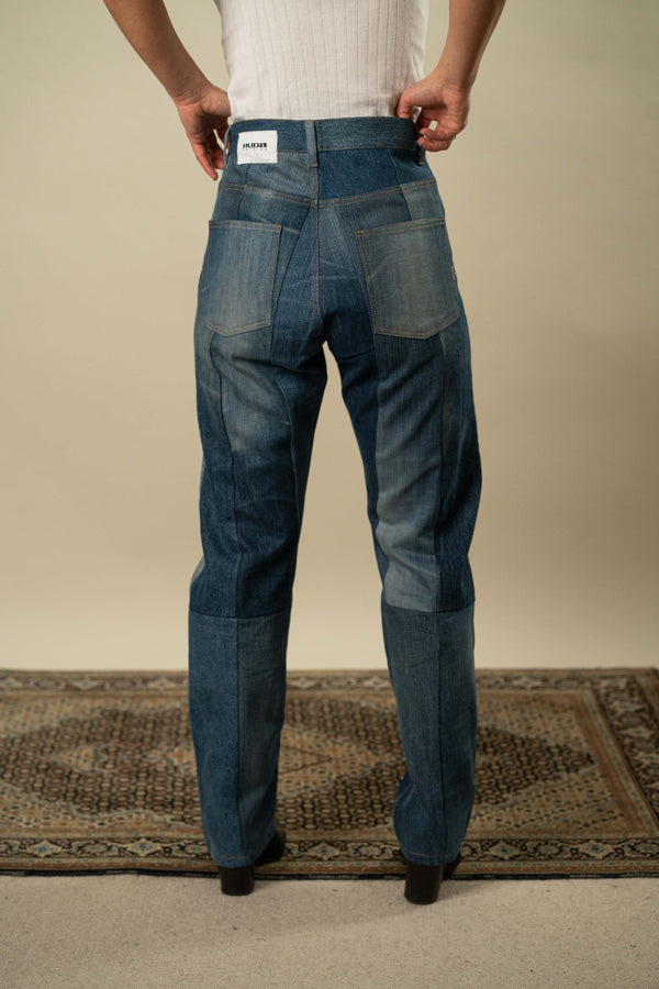 Upcycled Denim Jeans S #14