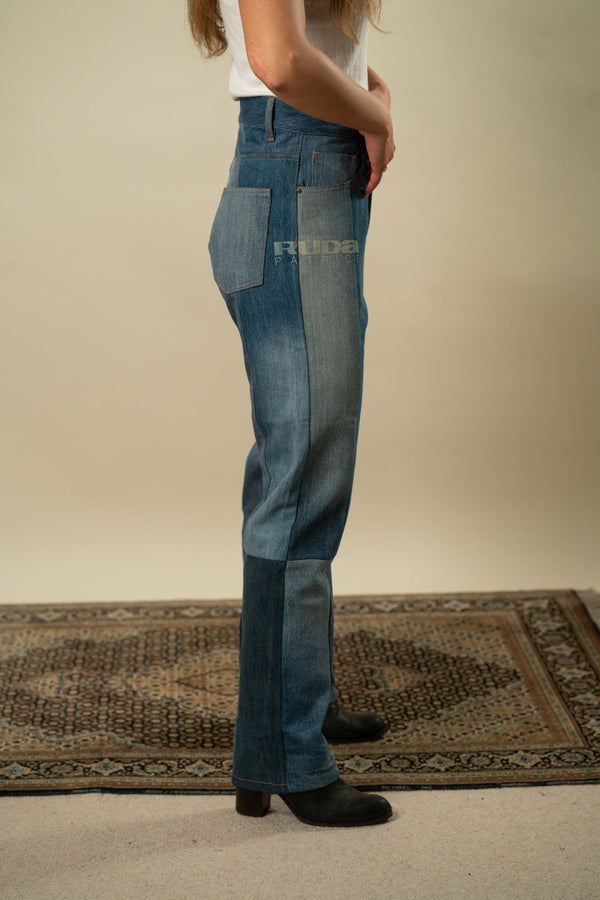 Upcycled Denim Jeans S #18