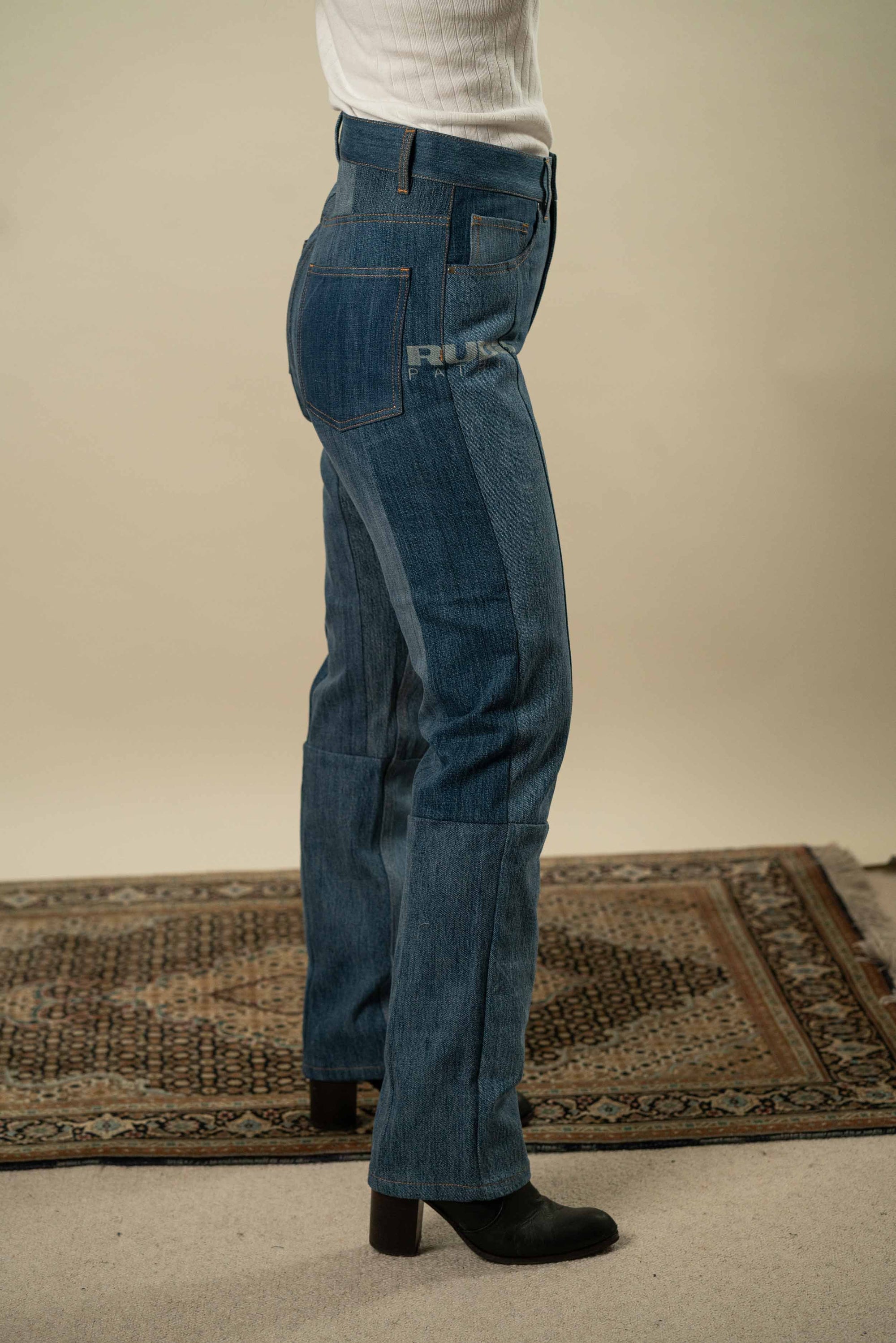 Upcycled Denim Jeans XS #6