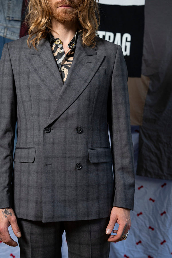 Suit Jacket Grey Check