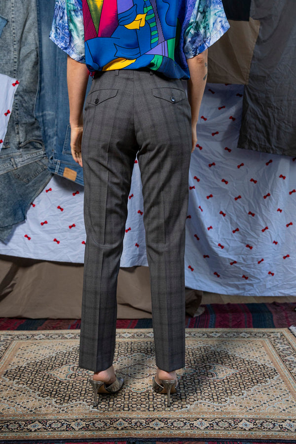 Suit Pants Grey Check